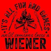 Funny Camping: All Fun And Games Until Someone Losed A Weiner Santa Hat thumb 1