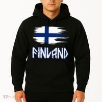 Finland Cool Ancient Nordic Style Flag Hoodie thumb 2