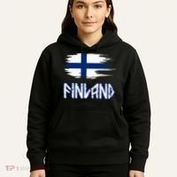 Finland Cool Ancient Nordic Style Flag Hoodie thumb 5