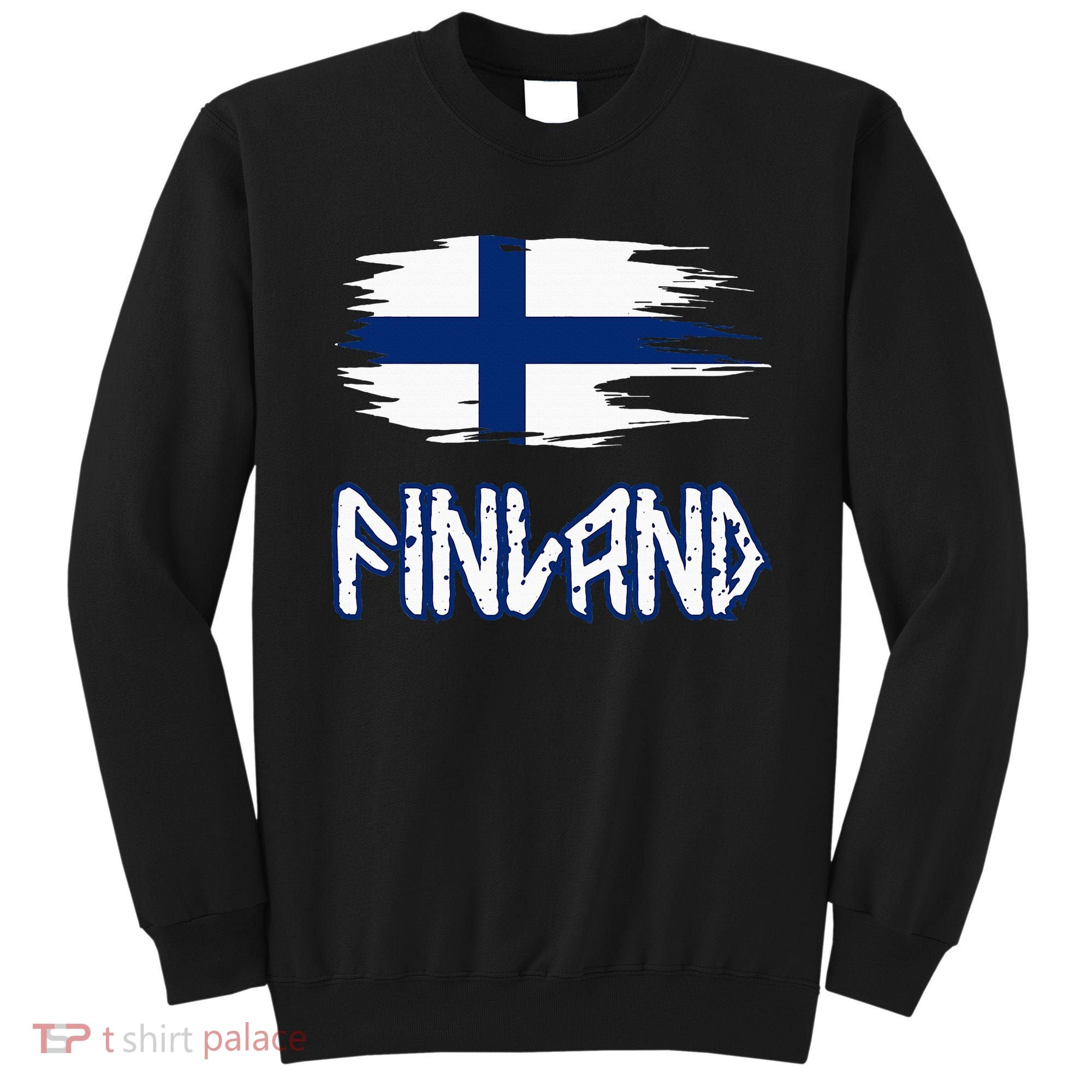 Finland Cool Ancient Nordic Style Flag Sweatshirt