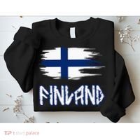 Finland Cool Ancient Nordic Style Flag Sweatshirt thumb 2
