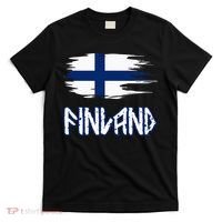 Finland Cool Ancient Nordic Style Flag T-Shirt thumb 0
