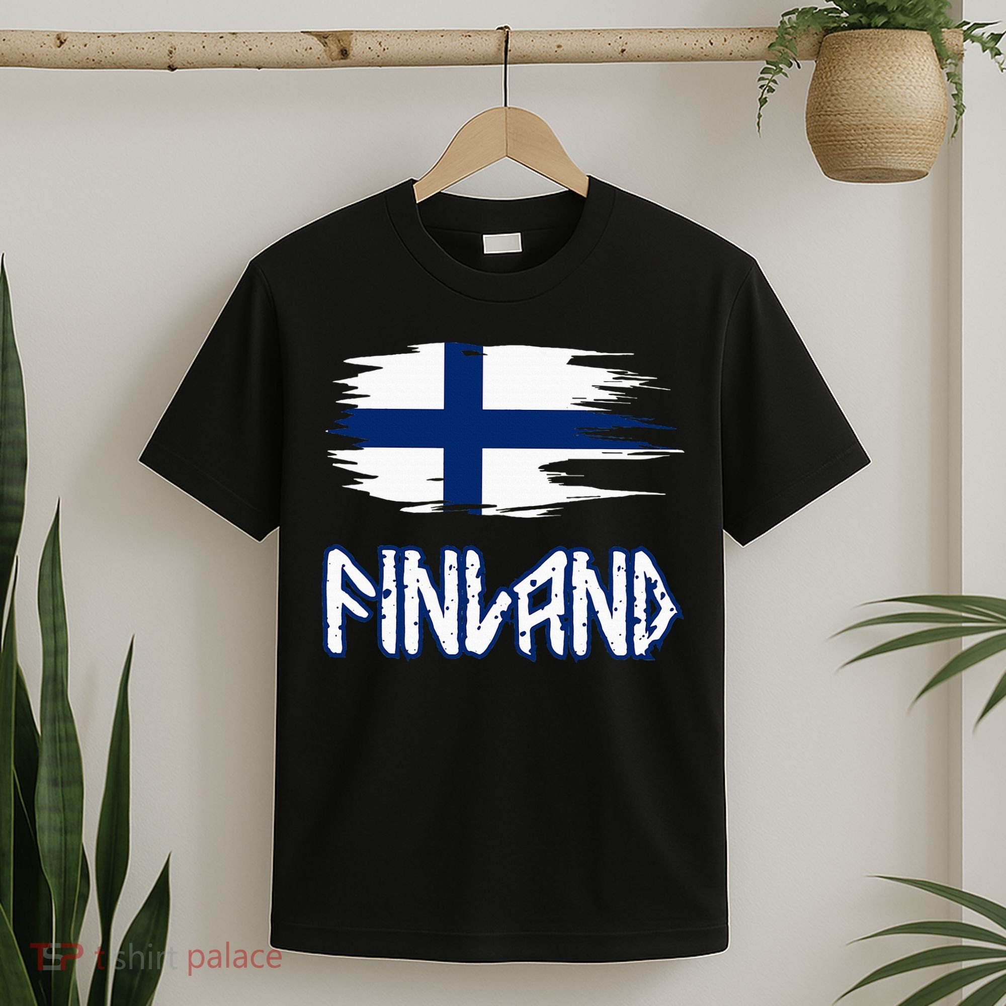 Finland Cool Ancient Nordic Style Flag T-Shirt