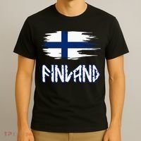 Finland Cool Ancient Nordic Style Flag T-Shirt thumb 3