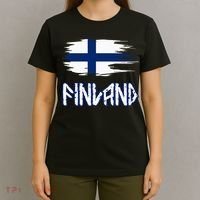 Finland Cool Ancient Nordic Style Flag T-Shirt thumb 4
