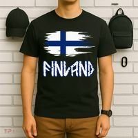 Finland Cool Ancient Nordic Style Flag T-Shirt thumb 6