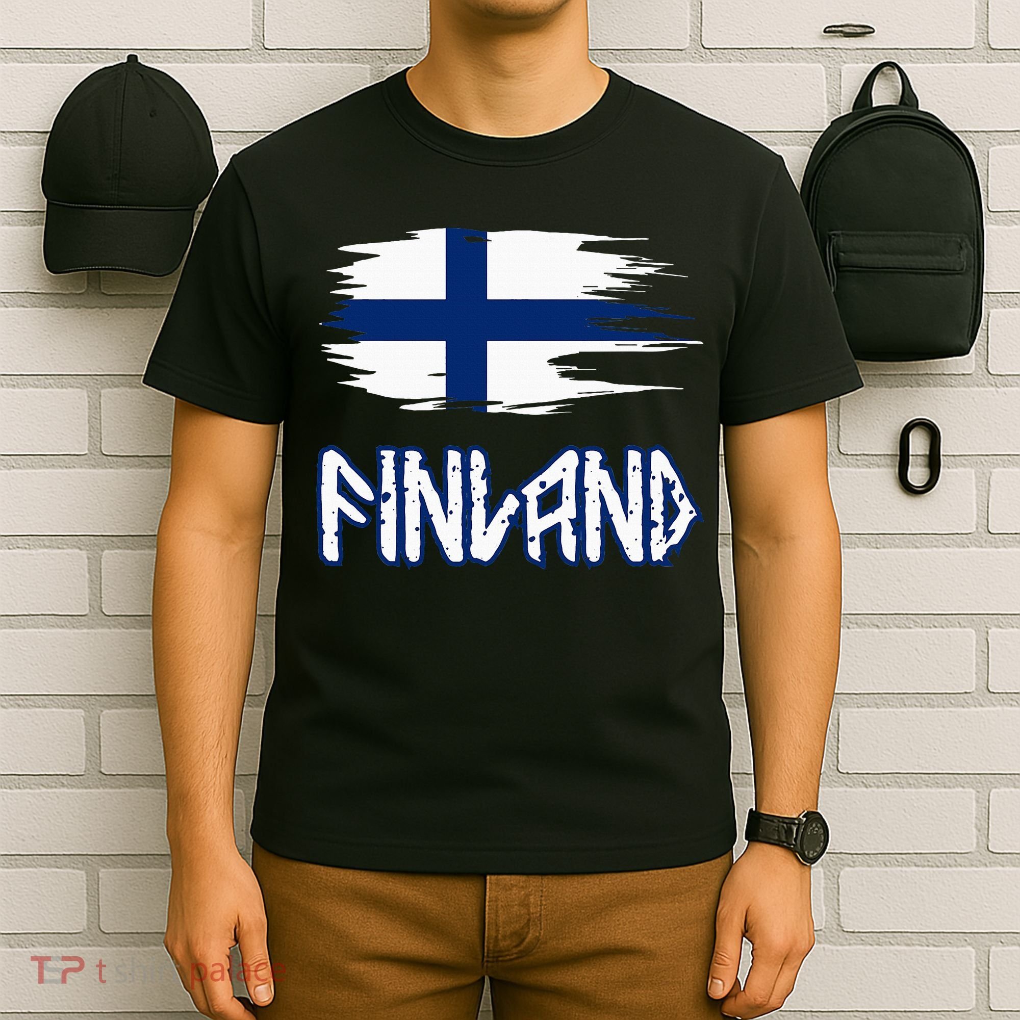 Finland Cool Ancient Nordic Style Flag T-Shirt