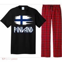 Finland Cool Ancient Nordic Style Flag Pajama Set thumb 0