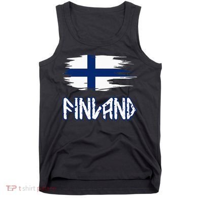 Finland Cool Ancient Nordic Style Flag Tank Top