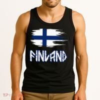 Finland Cool Ancient Nordic Style Flag Tank Top thumb 3