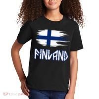 Finland Cool Ancient Nordic Style Flag Kids T-Shirt thumb 2