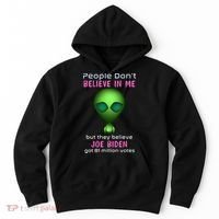 Funny Conservative Anti Biden Tooth Alien Hoodie thumb 0