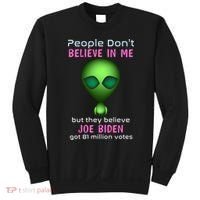 Funny Conservative Anti Biden Tooth Alien Sweatshirt thumb 0