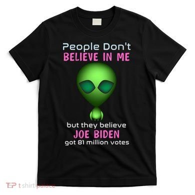 Funny Conservative Anti Biden Tooth Alien T-Shirt
