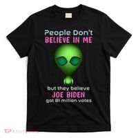 Funny Conservative Anti Biden Tooth Alien T-Shirt thumb 0