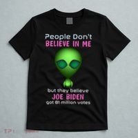 Funny Conservative Anti Biden Tooth Alien T-Shirt thumb 5