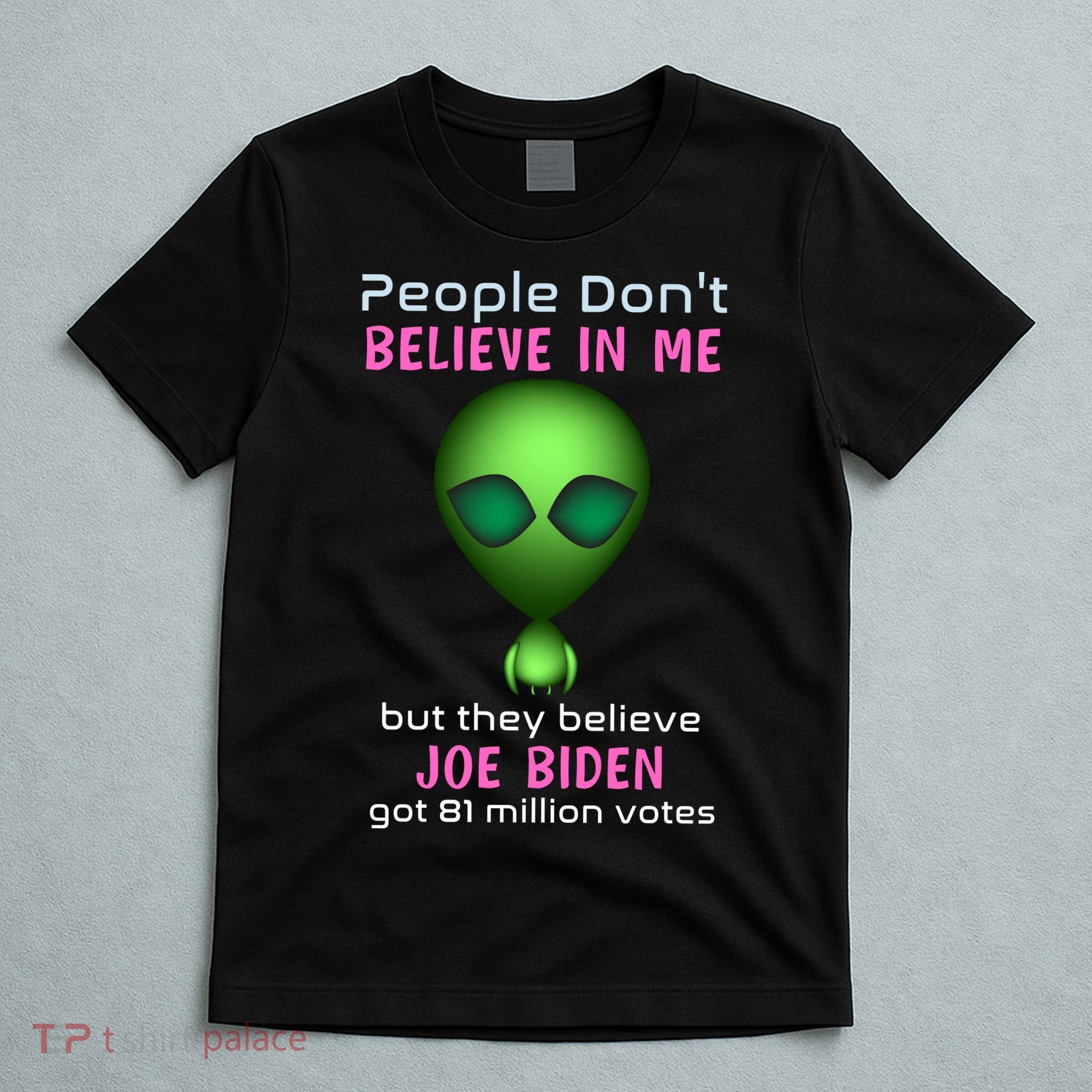 Funny Conservative Anti Biden Tooth Alien T-Shirt