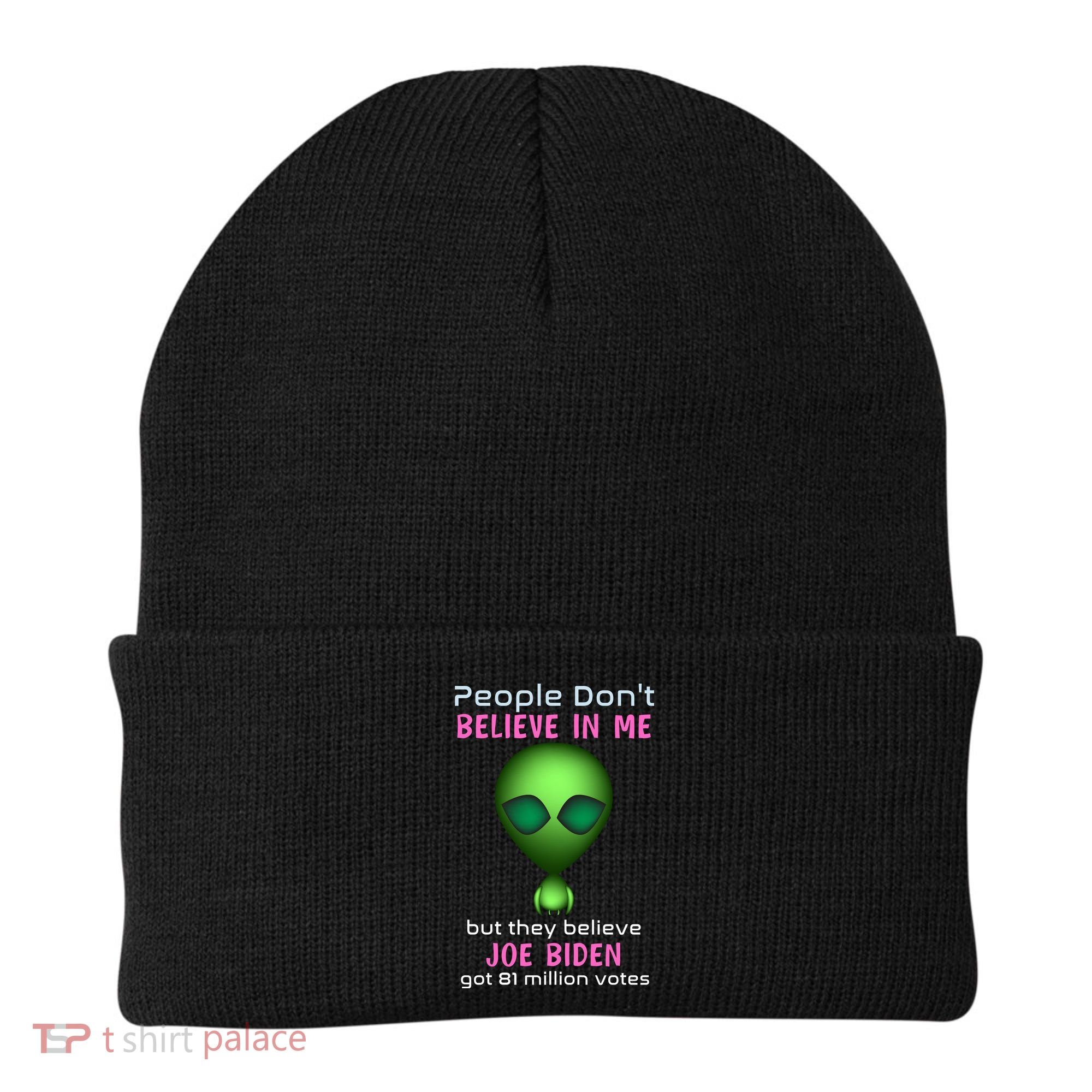 Funny Conservative Anti Biden Tooth Alien Beanie