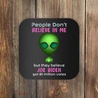 Funny Conservative Anti Biden Tooth Alien Coaster thumb 0
