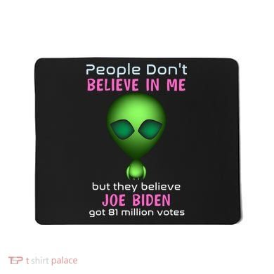 Funny Conservative Anti Biden Tooth Alien Mousepad