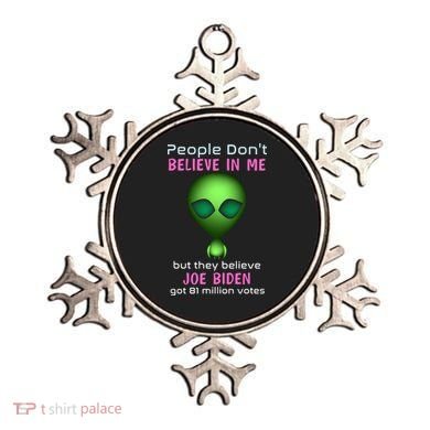 Funny Conservative Anti Biden Tooth Alien Ornament