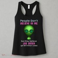 Funny Conservative Anti Biden Tooth Alien Women's Tank Top thumb 3