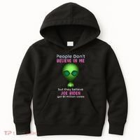 Funny Conservative Anti Biden Tooth Alien Kids Hoodie thumb 0
