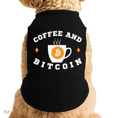 Funny Coffee And Bitcoin Funny Coffee And Crypto Funny Bitcoin Funny Coffee Doggie Tank