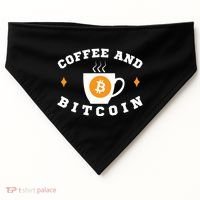 Funny Coffee And Bitcoin Funny Coffee And Crypto Funny Bitcoin Funny Coffee USA-Made Doggie Bandana thumb 0