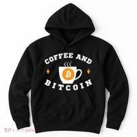 Funny Coffee And Bitcoin Funny Coffee And Crypto Funny Bitcoin Funny Coffee Hoodie thumb 0