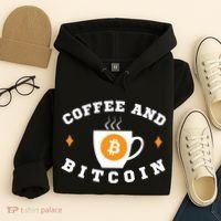 Funny Coffee And Bitcoin Funny Coffee And Crypto Funny Bitcoin Funny Coffee Hoodie thumb 4