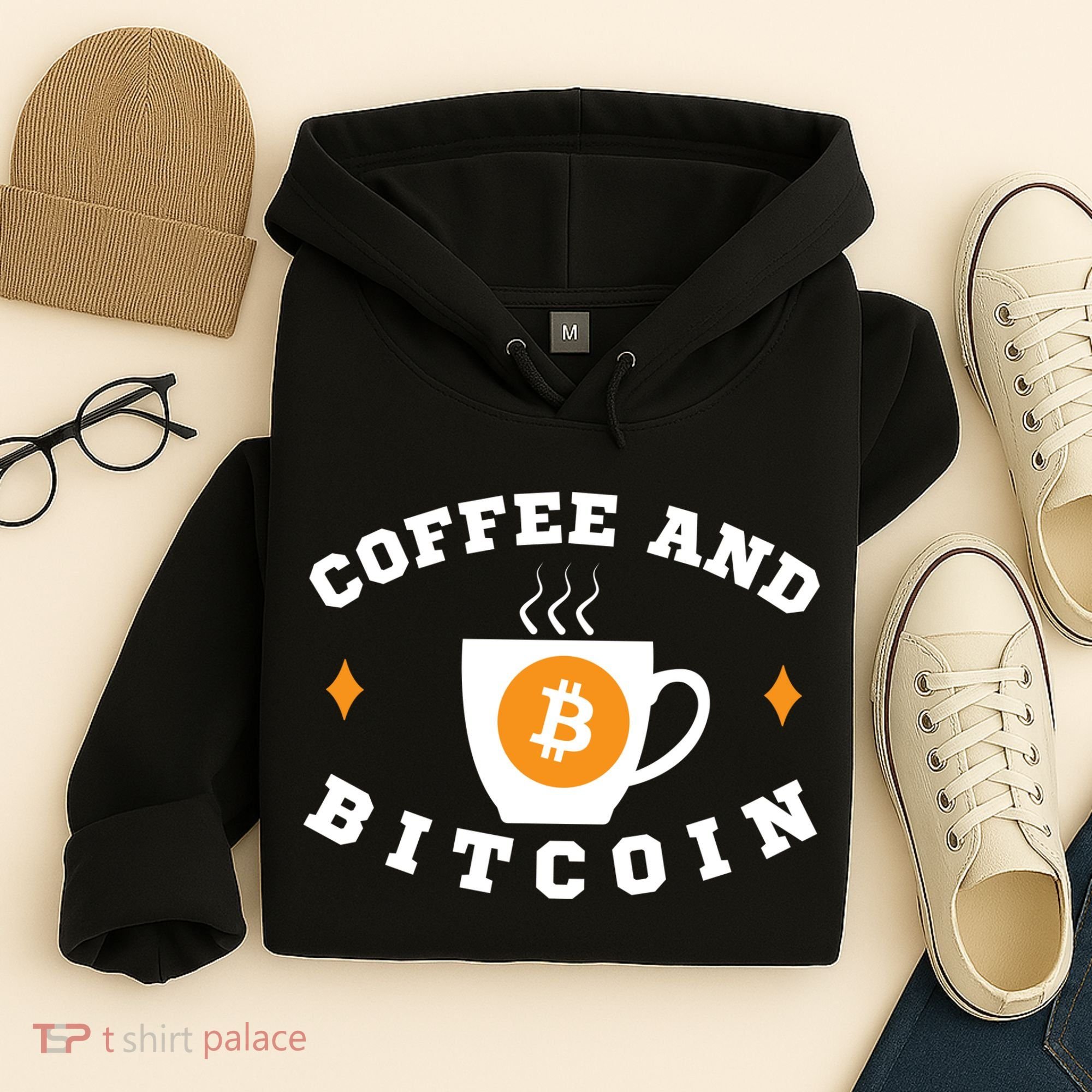Funny Coffee And Bitcoin Funny Coffee And Crypto Funny Bitcoin Funny Coffee Hoodie