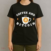 Funny Coffee And Bitcoin Funny Coffee And Crypto Funny Bitcoin Funny Coffee T-Shirt thumb 4