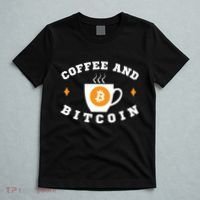 Funny Coffee And Bitcoin Funny Coffee And Crypto Funny Bitcoin Funny Coffee T-Shirt thumb 5