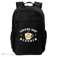 Funny Coffee And Bitcoin Funny Coffee And Crypto Funny Bitcoin Funny Coffee Backpack thumb 0