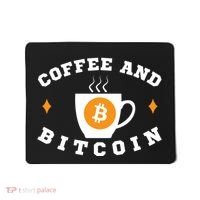 Funny Coffee And Bitcoin Funny Coffee And Crypto Funny Bitcoin Funny Coffee Mousepad thumb 0