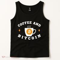 Funny Coffee And Bitcoin Funny Coffee And Crypto Funny Bitcoin Funny Coffee Tank Top thumb 2