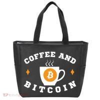 Funny Coffee And Bitcoin Funny Coffee And Crypto Funny Bitcoin Funny Coffee Tote Bag thumb 0