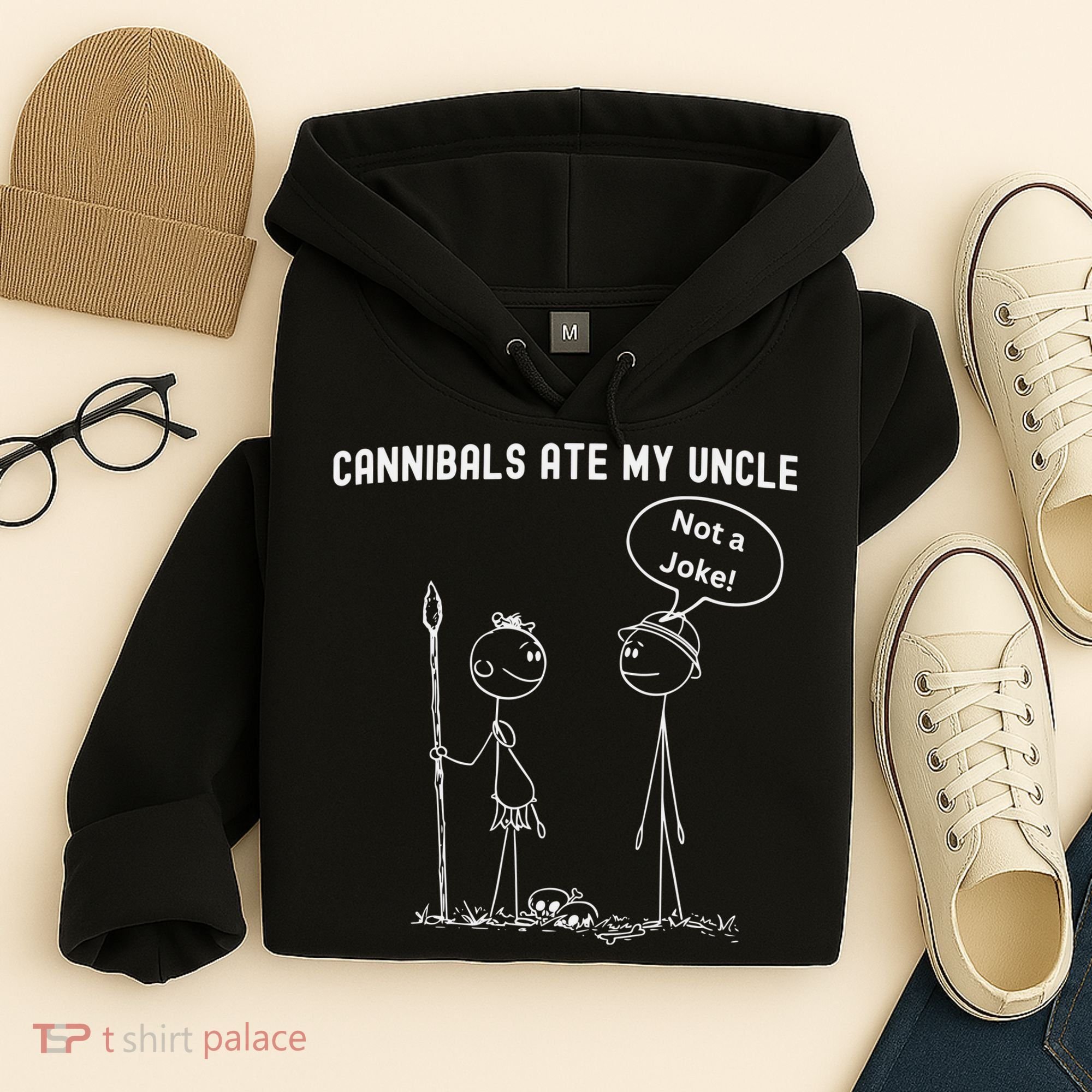 Funny Cannibals Ate My Uncle Political Hoodie