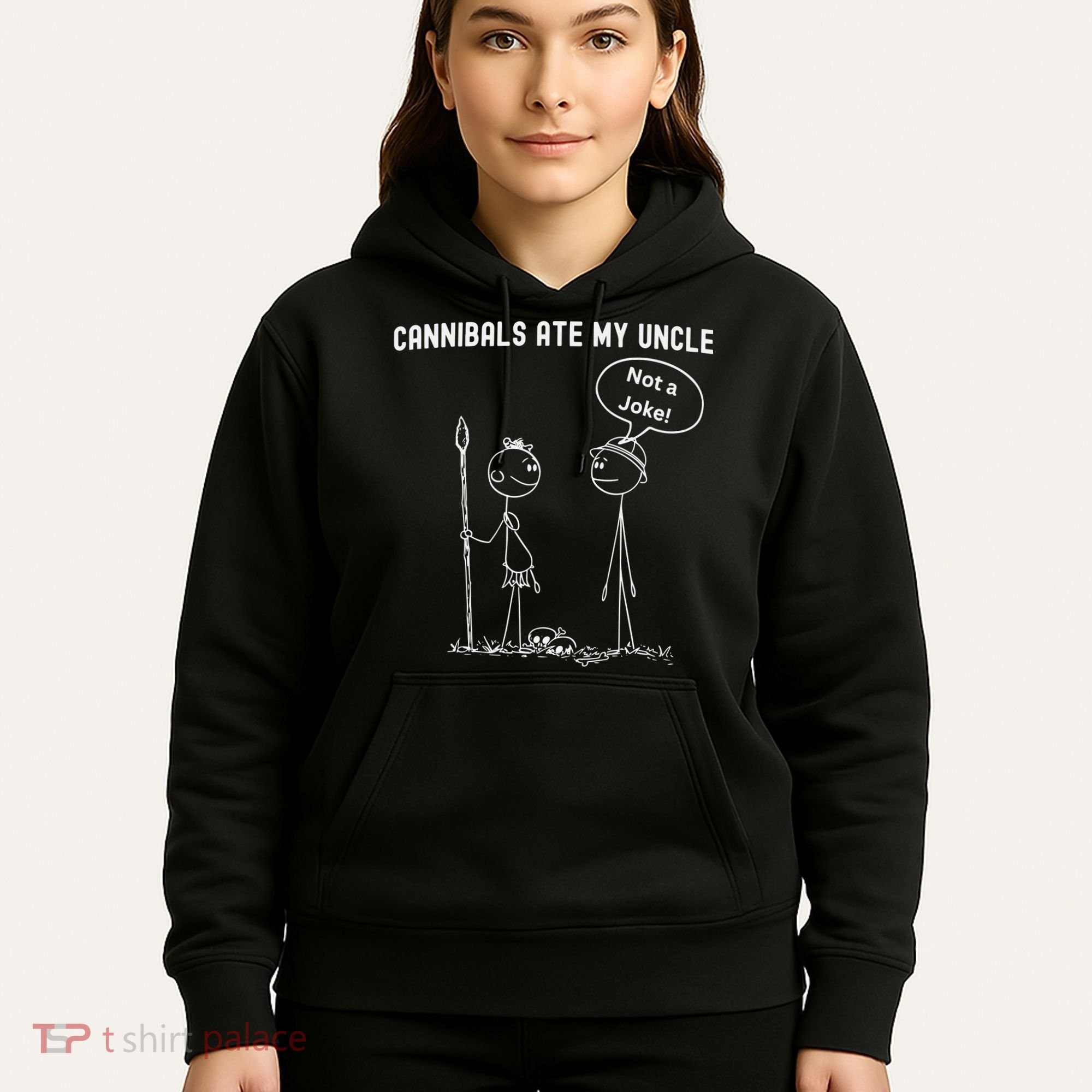 Funny Cannibals Ate My Uncle Political Hoodie