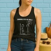 Funny Cannibals Ate My Uncle Political Women's Tank Top thumb 2