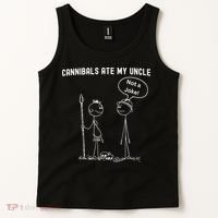 Funny Cannibals Ate My Uncle Political Tank Top thumb 2