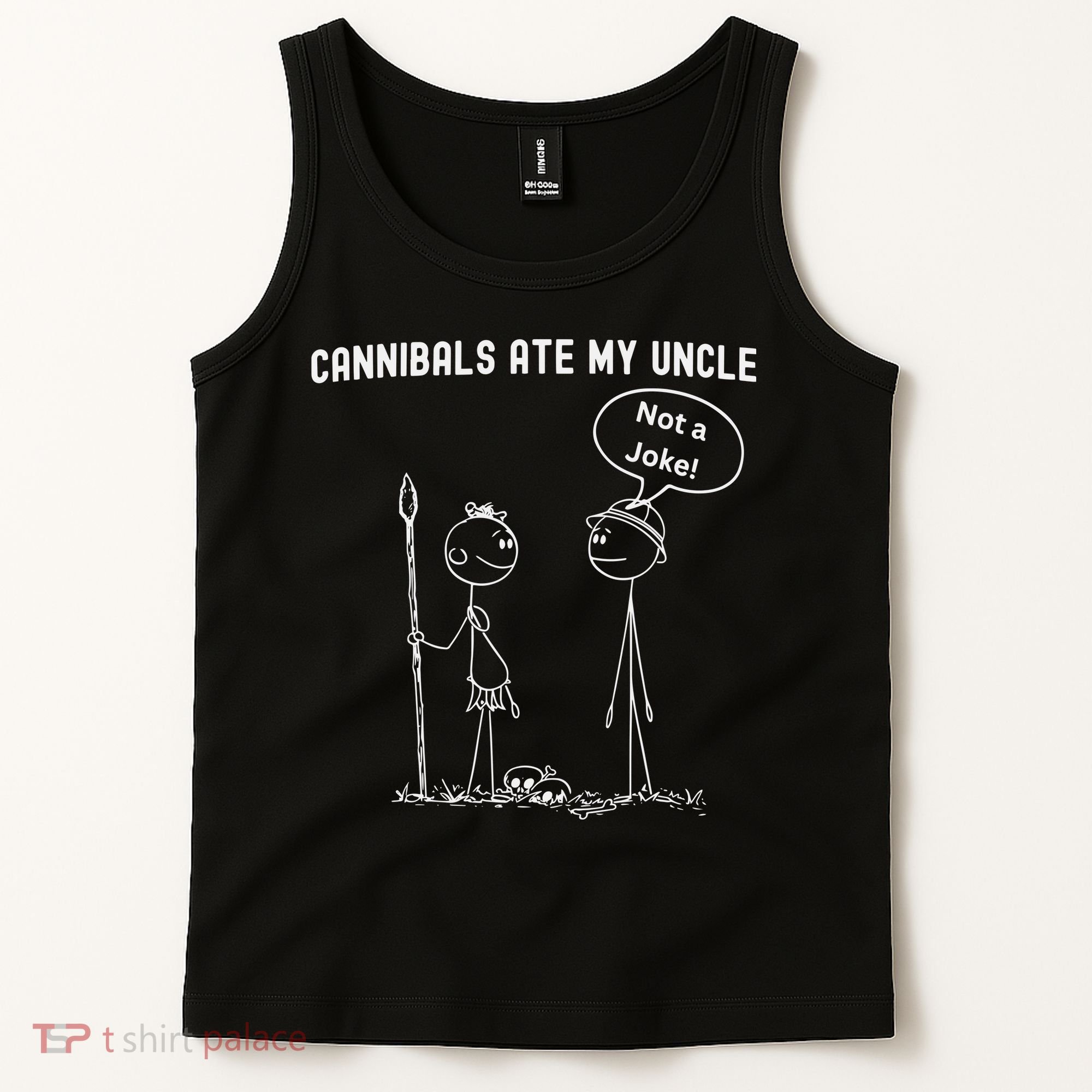 Funny Cannibals Ate My Uncle Political Tank Top