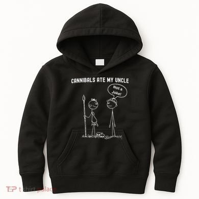 Funny Cannibals Ate My Uncle Political Kids Hoodie