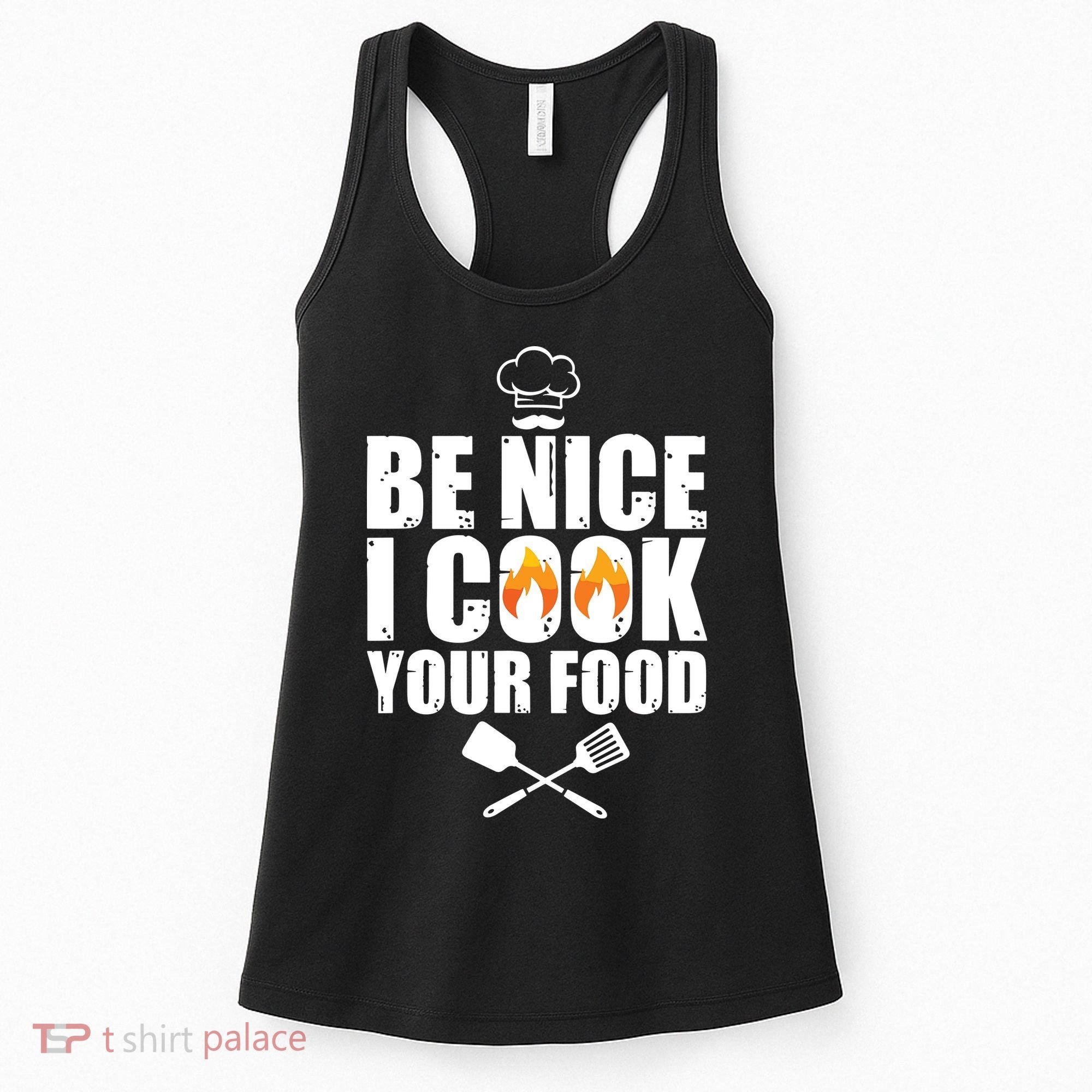 Funny Chef Art For Men Women Restaurant Cooking Food Lover Women's Tank Top