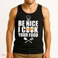 Funny Chef Art For Men Women Restaurant Cooking Food Lover Tank Top thumb 3
