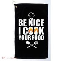 Funny Chef Art For Men Women Restaurant Cooking Food Lover Golf Towel thumb 0