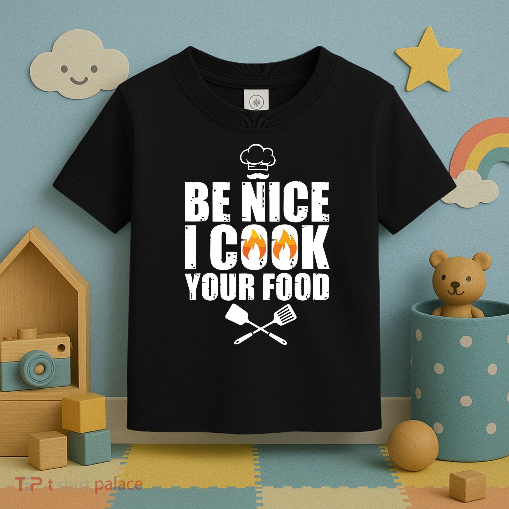 Funny Chef Art For Men Women Restaurant Cooking Food Lover Toddler T-Shirt
