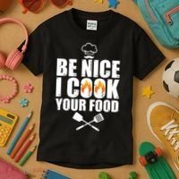 Funny Chef Art For Men Women Restaurant Cooking Food Lover Kids T-Shirt thumb 3