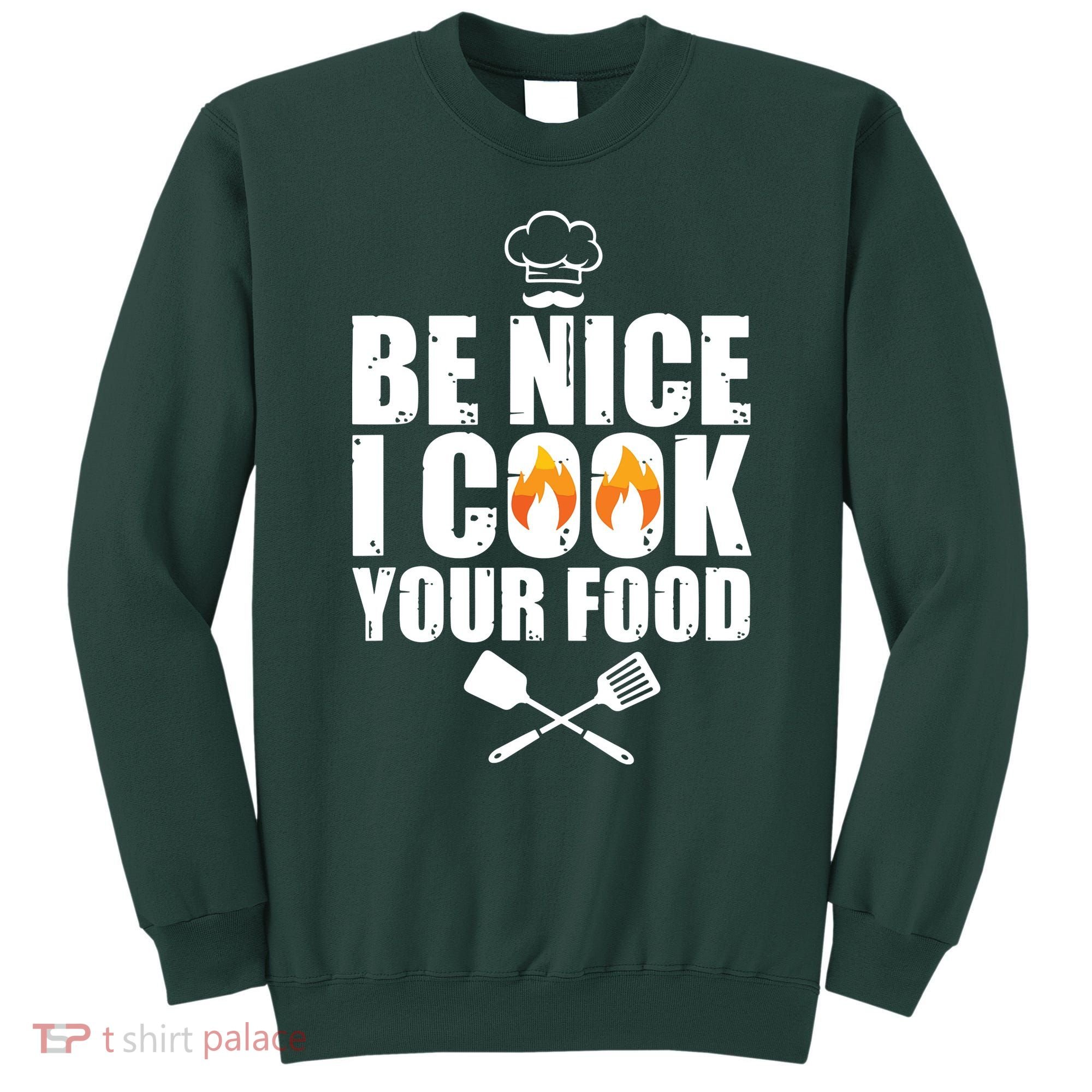 Funny Chef Art For Men Women Restaurant Cooking Food Lover Sweatshirt